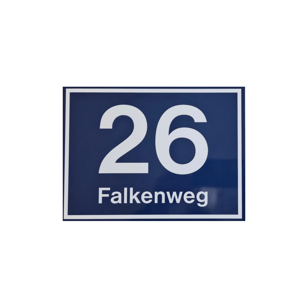 Blechschild