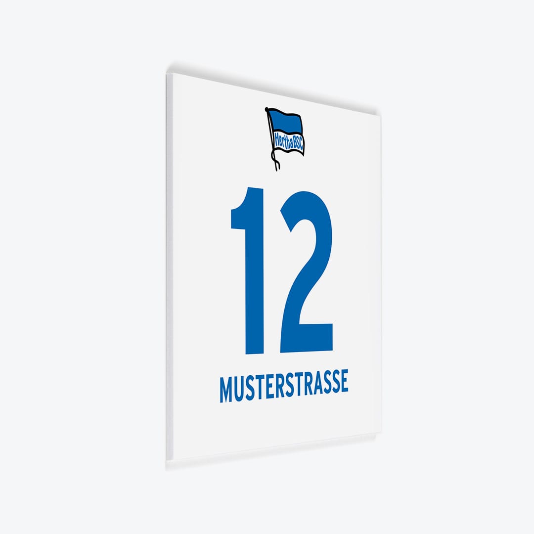 Fussball Türschild BSC Hertha BSC Berlin - Design 1 als PVC-Schild