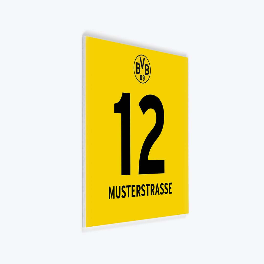 Fussball Türschild BVB Borussia Dortmund - Design 4 als PVC-Schild
