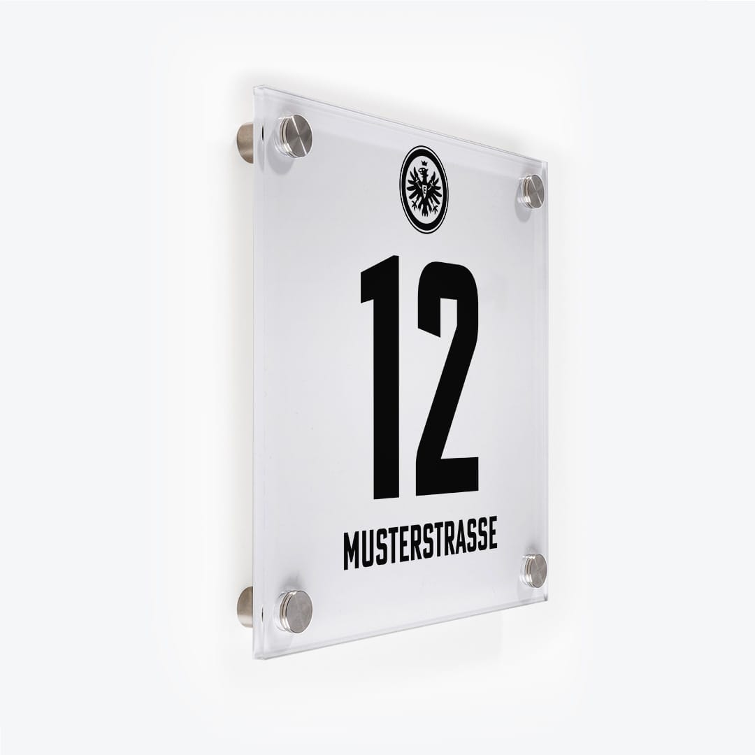 Fussball Türschild ETF Eintracht Frankfurt Design 01 v2 als Acrylglas-Schild