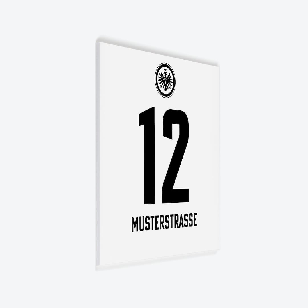 Fussball Türschild ETF Eintracht Frankfurt Design 01 v2 als PVC-Schild