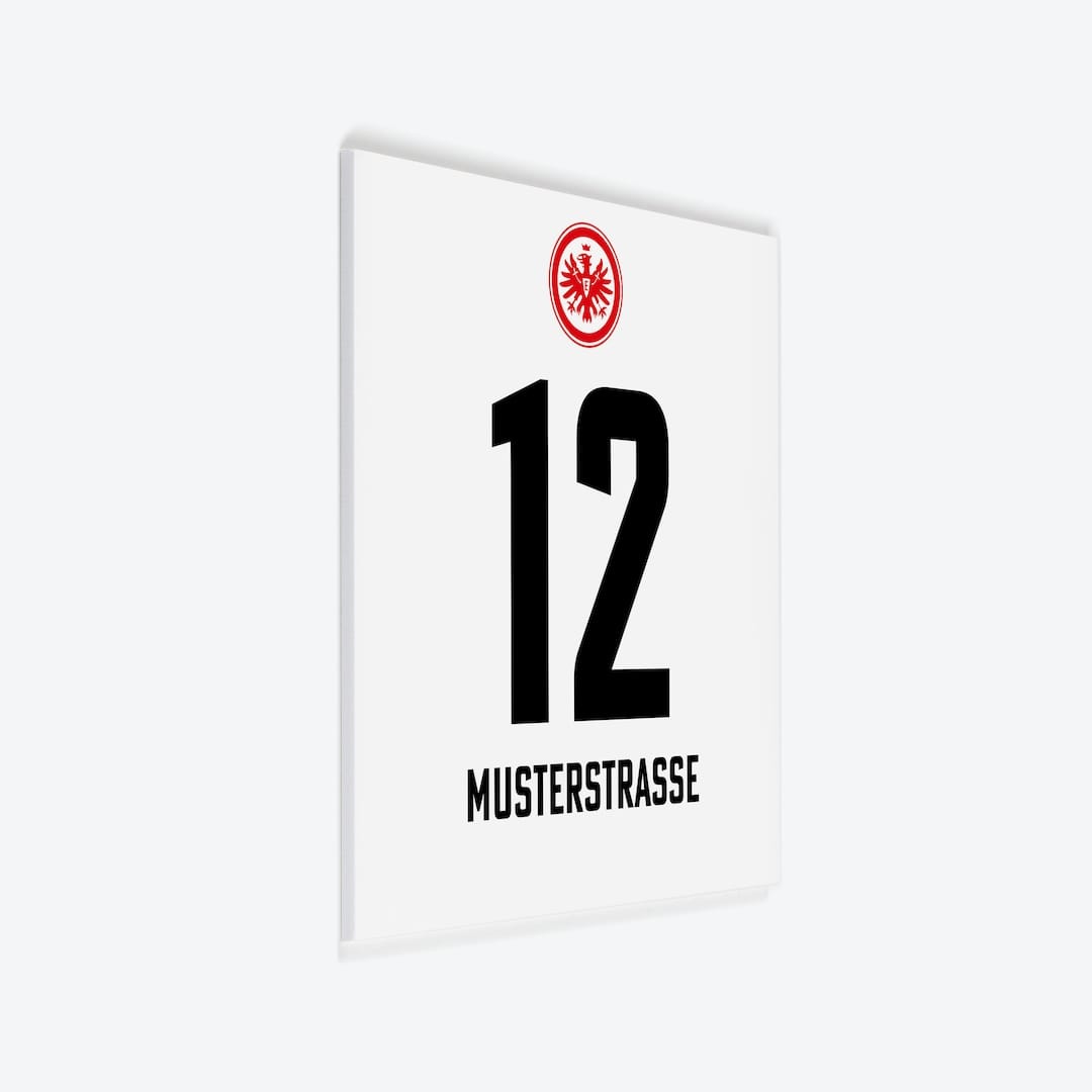 Fussball Türschild ETF Eintracht Frankfurt Design 43 als PVC-Schild