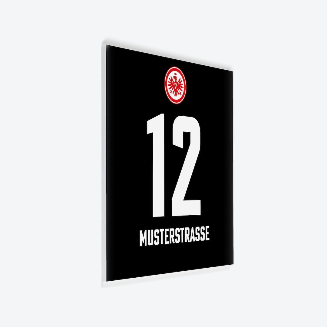 Fussball Türschild ETF Eintracht Frankfurt Design 44 als PVC-Schild