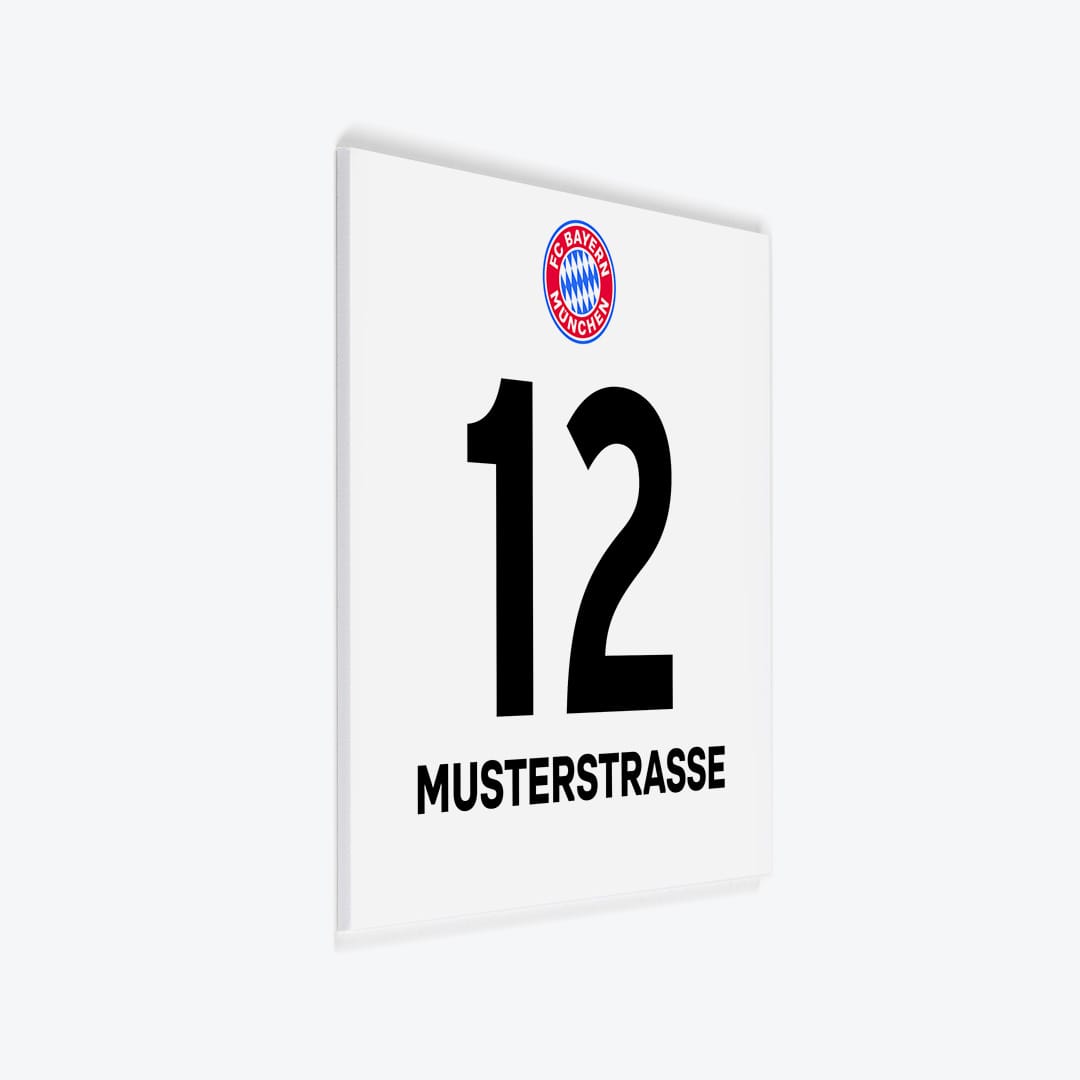 Fussball Türschild FCB FC Bayern München - Design 2 als PVC-Schild