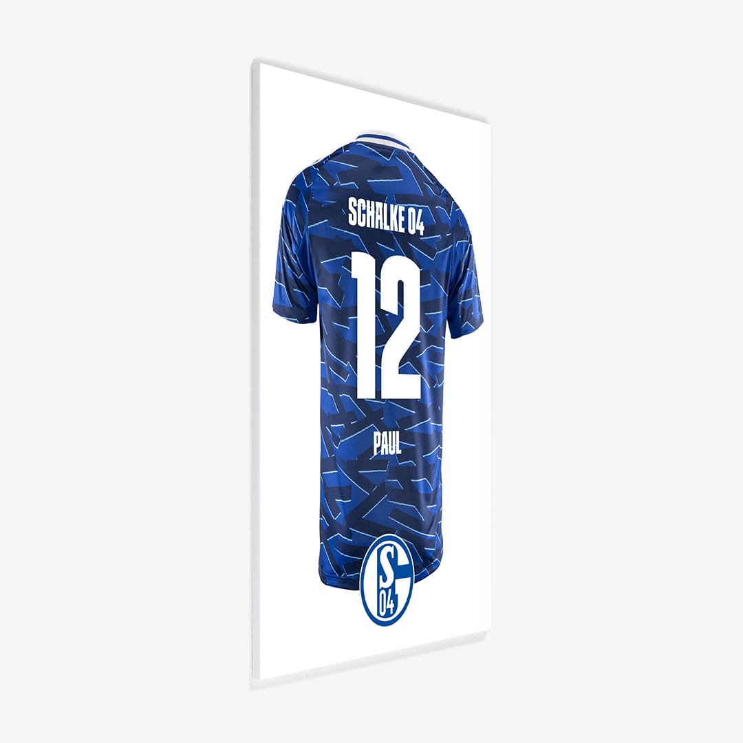 Fussball Türschild S04 Schalke 04 - Heimtrikot 2025/2026
