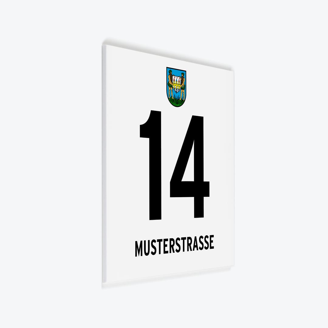 Gemeindeschild 2320 Schwechat als PVC-Schild