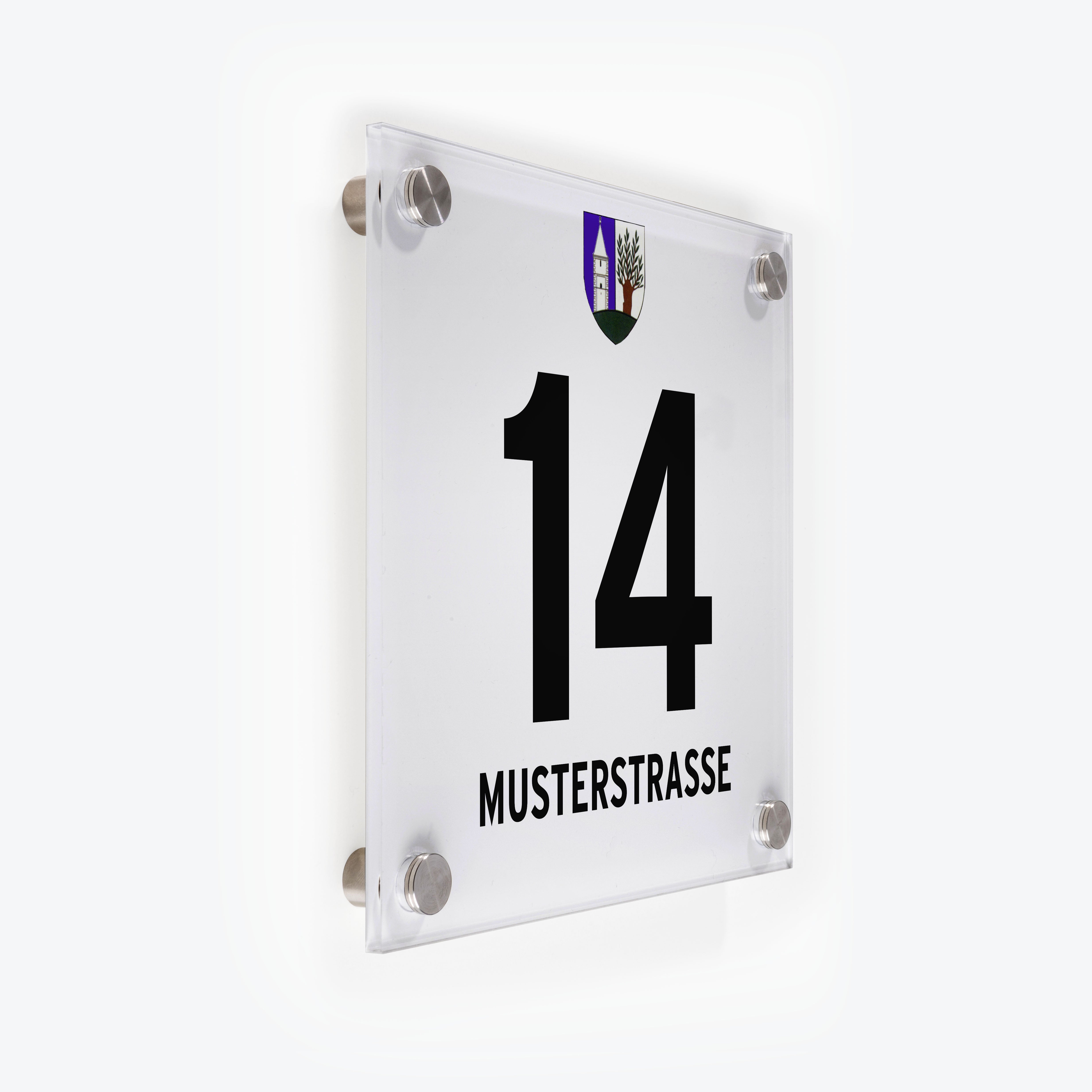 Gemeindeschild 2601 Sollenau als Acrylglas-Schild