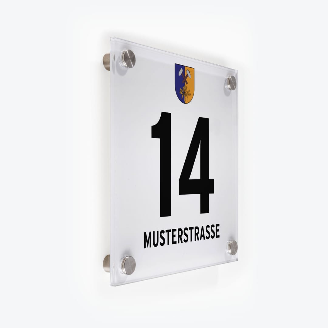 Gemeindeschild 2630 Ternitz als Acrylglas-Schild