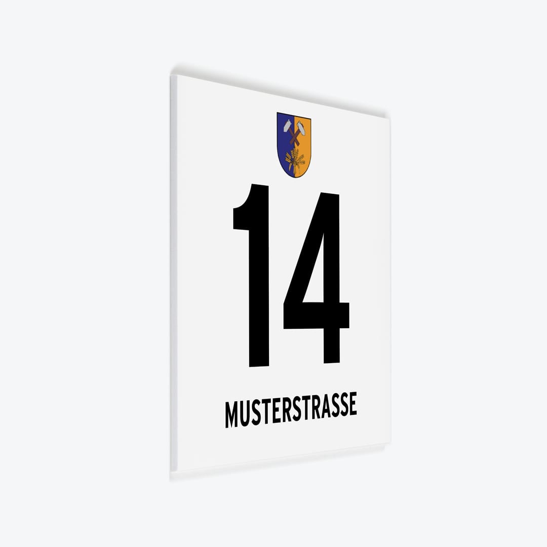 Gemeindeschild 2630 Ternitz als PVC-Schild