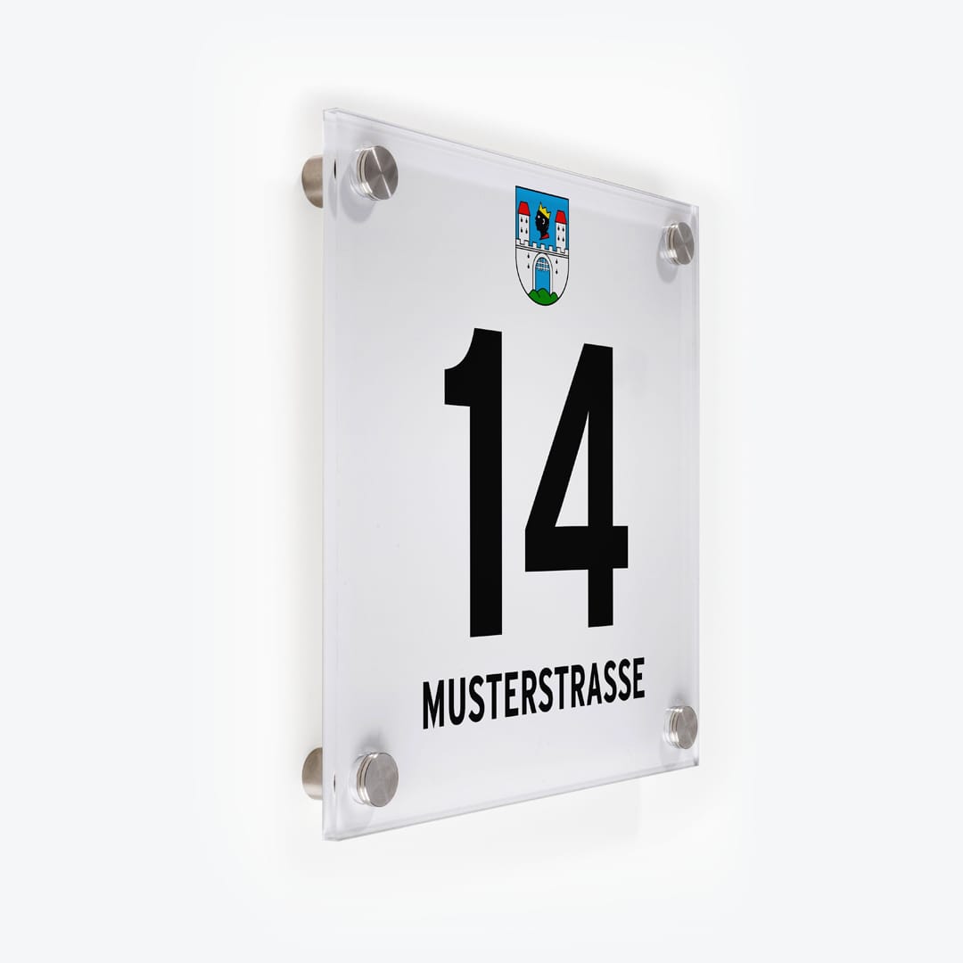 Gemeindeschild 3340 Waidhofen an der Ybbs als Acrylglas-Schild