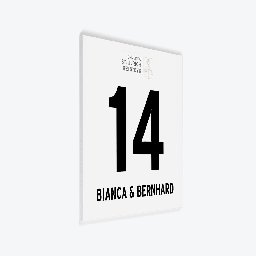 Gemeindeschild 4400 St. Ulrich als PVC-Schild