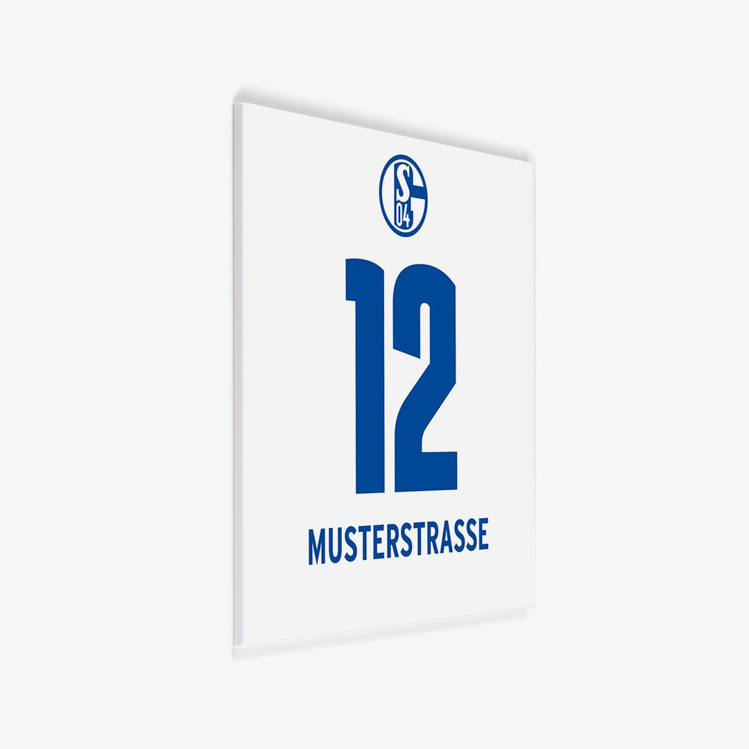 Fussball Türschild S04 Schalke 04 - Design 1 als PVC-Schild