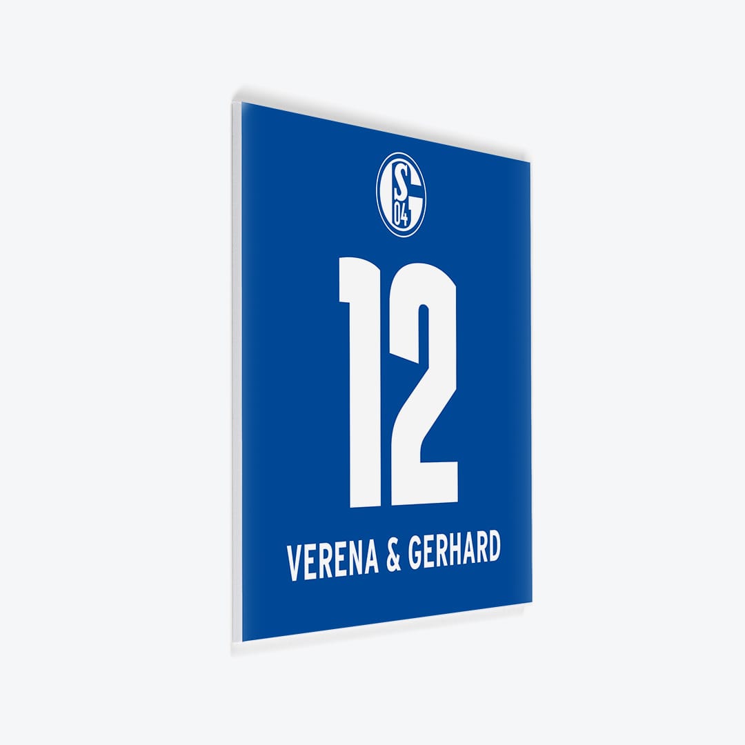 Fussball Türschild S04 Schalke 04 - Design 2 als PVC-Schild