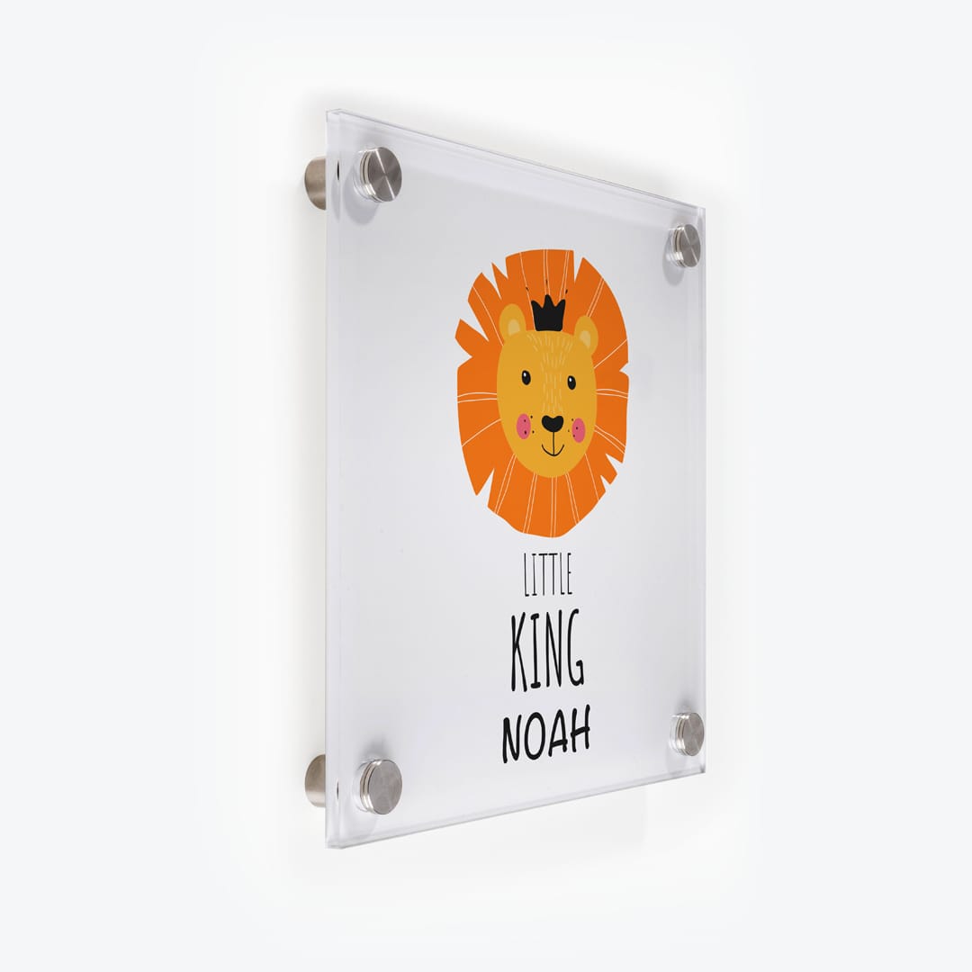 Türschild Kinderzimmer Löwe Little-King als Acrylglas-Schild