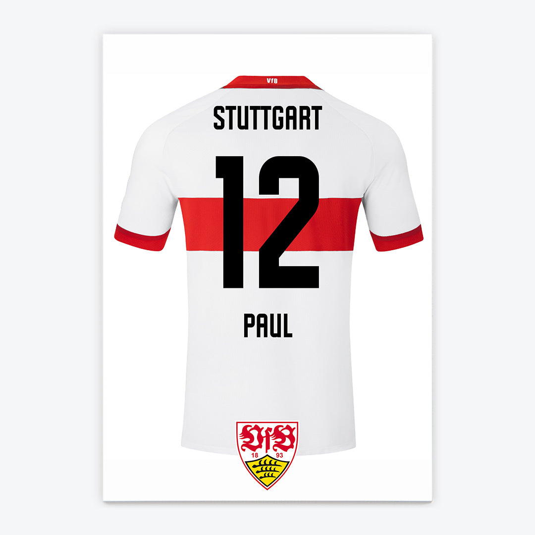 Fussball Türschild VfB Stuttgart - Heimtrikot 2024/2025