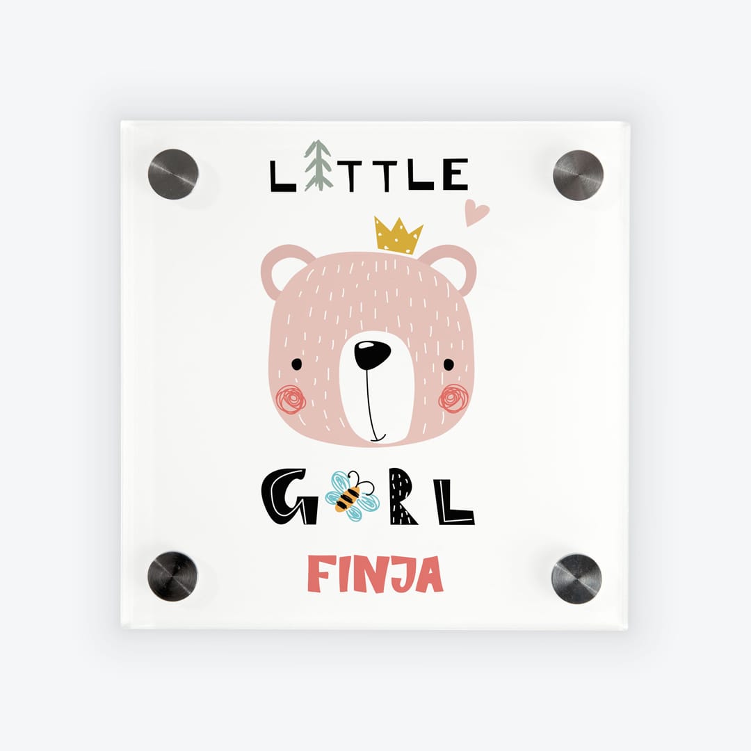 Türschild Kinderzimmer Bär Little-Girl
