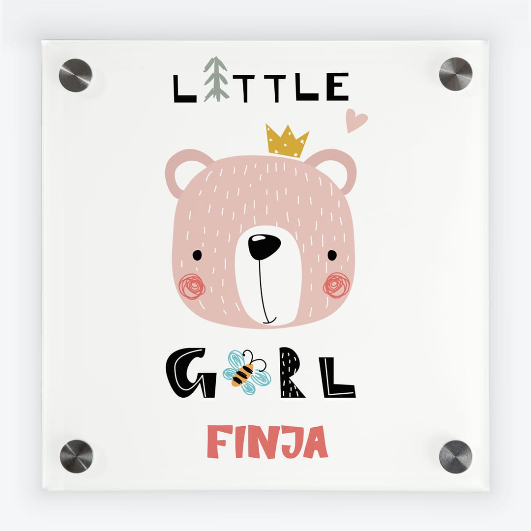 Türschild Kinderzimmer Bär Little-Girl