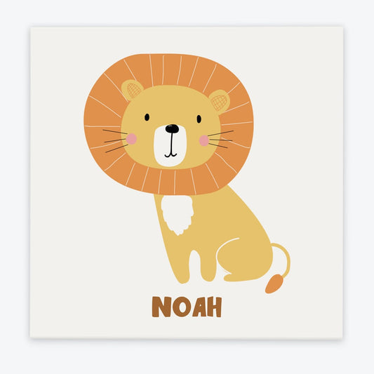 Türschild Kinderzimmer Löwe sitzend