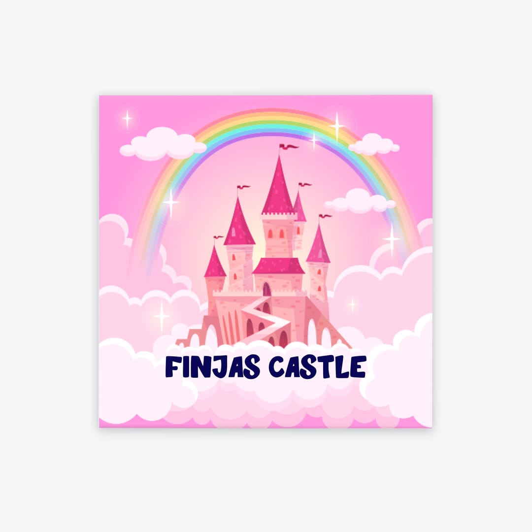 Türschild Kinderzimmer Schloss rosa