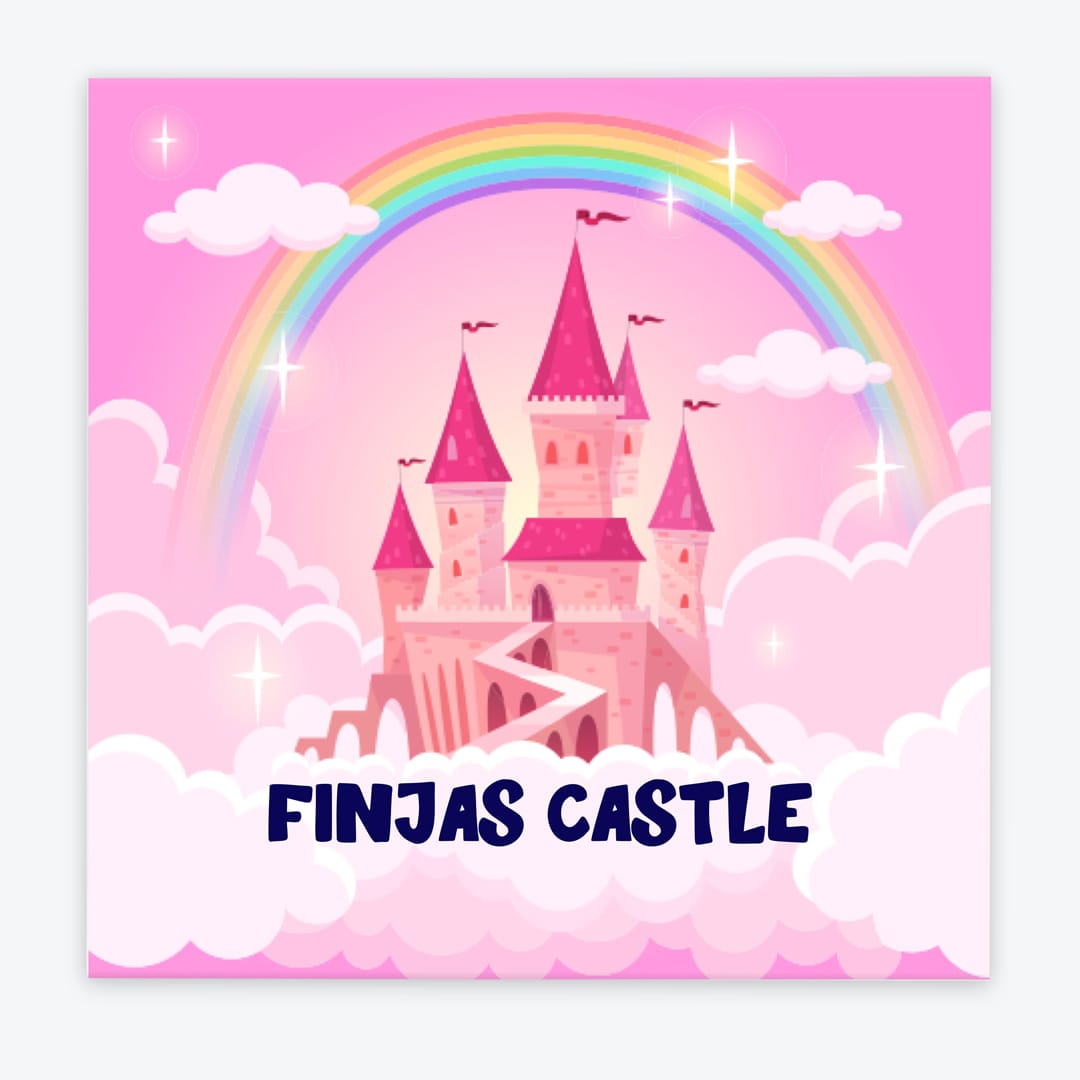 Türschild Kinderzimmer Schloss rosa