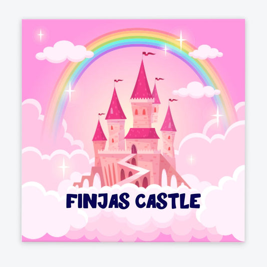 Türschild Kinderzimmer Schloss rosa