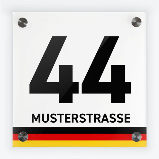 Türschild Banderole schwarz-rot-gold | Design 1