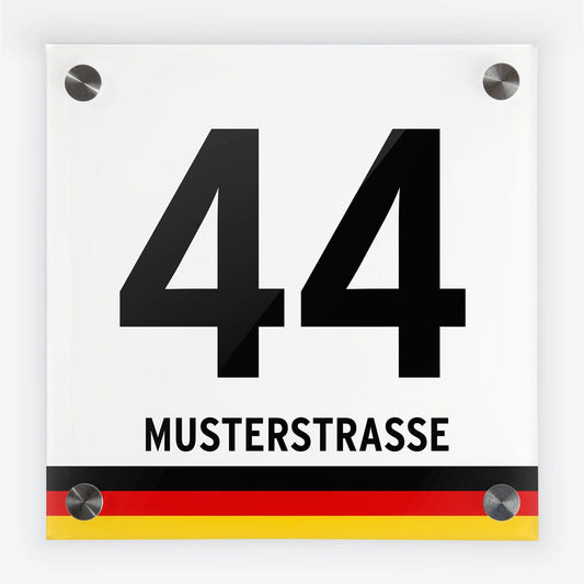 Türschild Banderole schwarz-rot-gold | Design 2