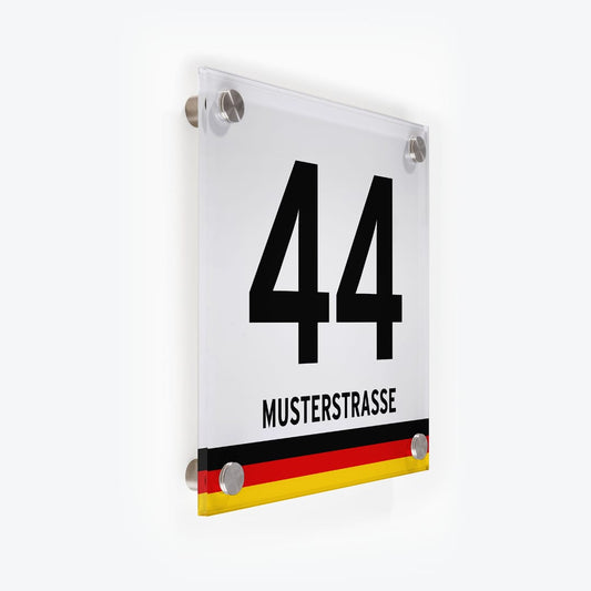 Türschild Banderole schwarz-rot-gold | Design 2