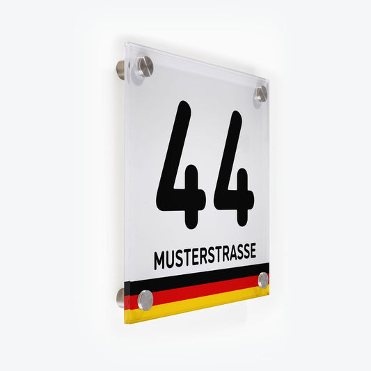 Türschild Banderole schwarz-rot-gold | Design 3