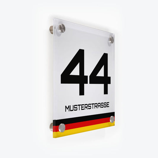 Türschild Banderole schwarz-rot-gold | Design 4