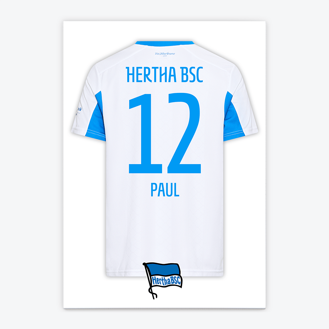 Fussball Türschild BSC Hertha BSC Berlin - Auswärtstrikot 2025/2026