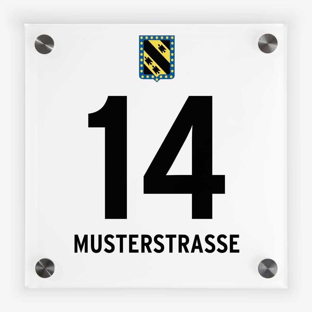 Haustürschilder im Gemeindedesign von 3950 Gmünd