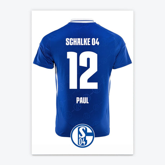 Fussball Türschild S04 Schalke 04 - Heimtrikot 2024/2025