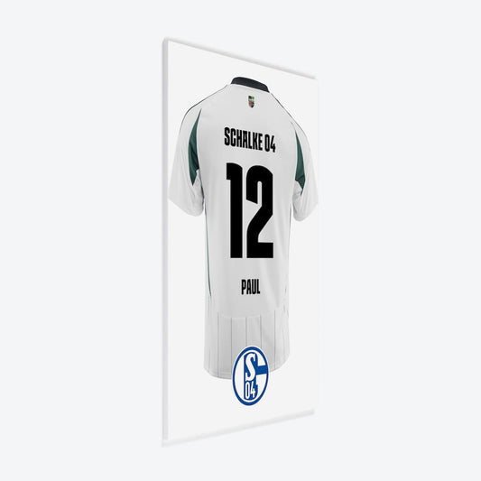 Fussball Türschild S04 Schalke 04 - Auswärtstrikot 2024/2025
