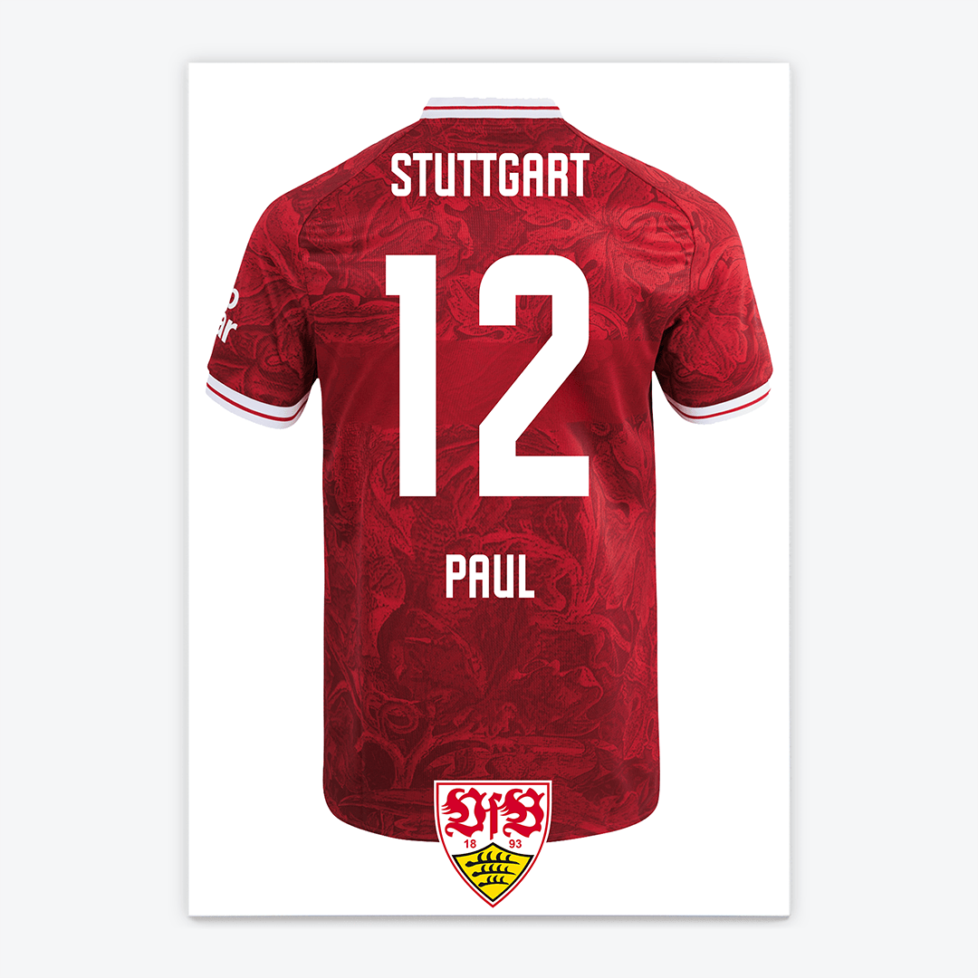 Fussball Türschild VfB Stuttgart - Auswärtstrikot 2025/2026