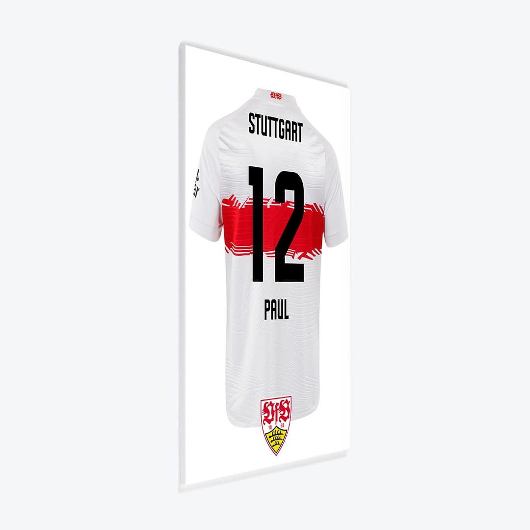 Fussball Türschild VfB Stuttgart - Heimtrikot 2025/2026