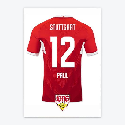 Fussball Türschild VfB Stuttgart - Auswärtstrikot 2024/2025